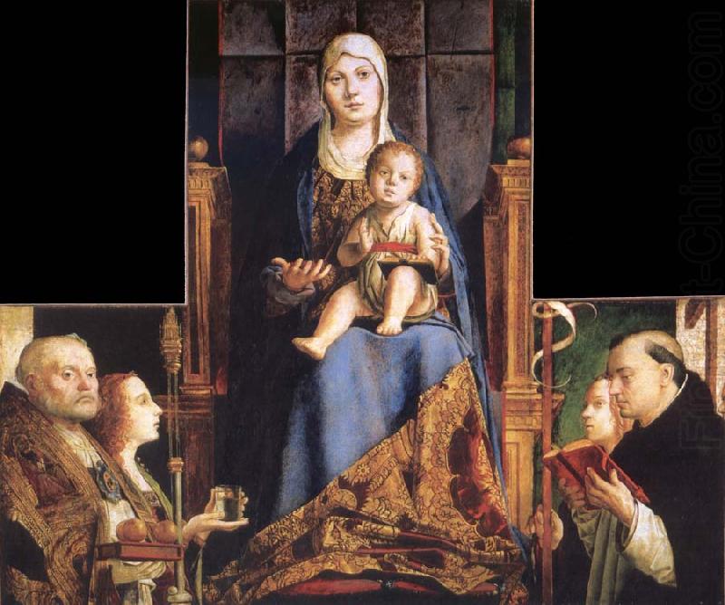 Antonello da Messina Madonna with SS Nicholas of Bari,Anastasia china oil painting image